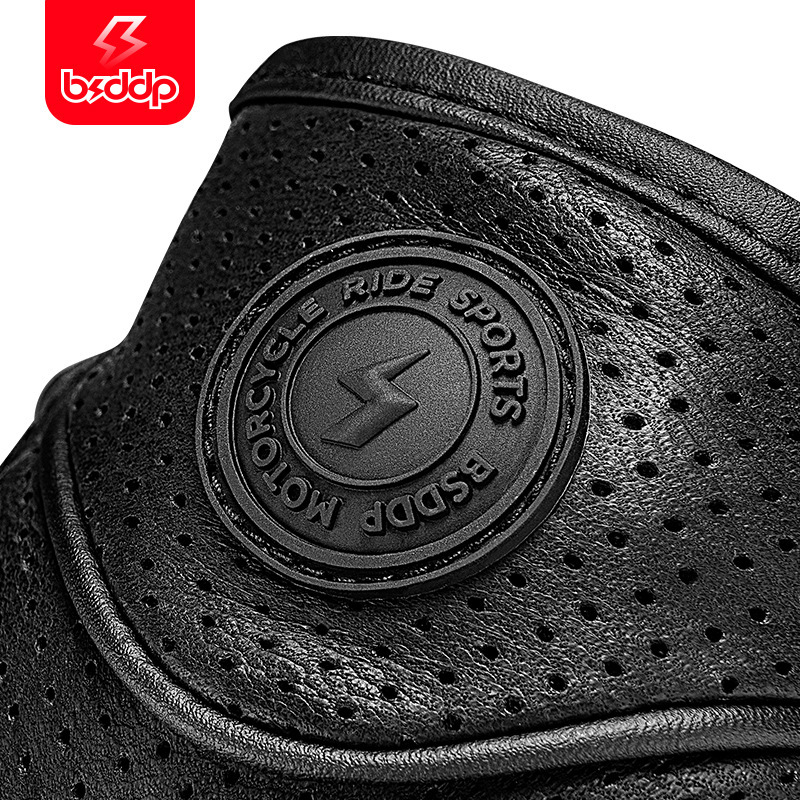 Nuevos guantes de piel de oveja para motocicleta, carreras de verano transpirables, motocicletas todoterreno, deportes al aire libre, ciclismo, antideslizante y anticaída