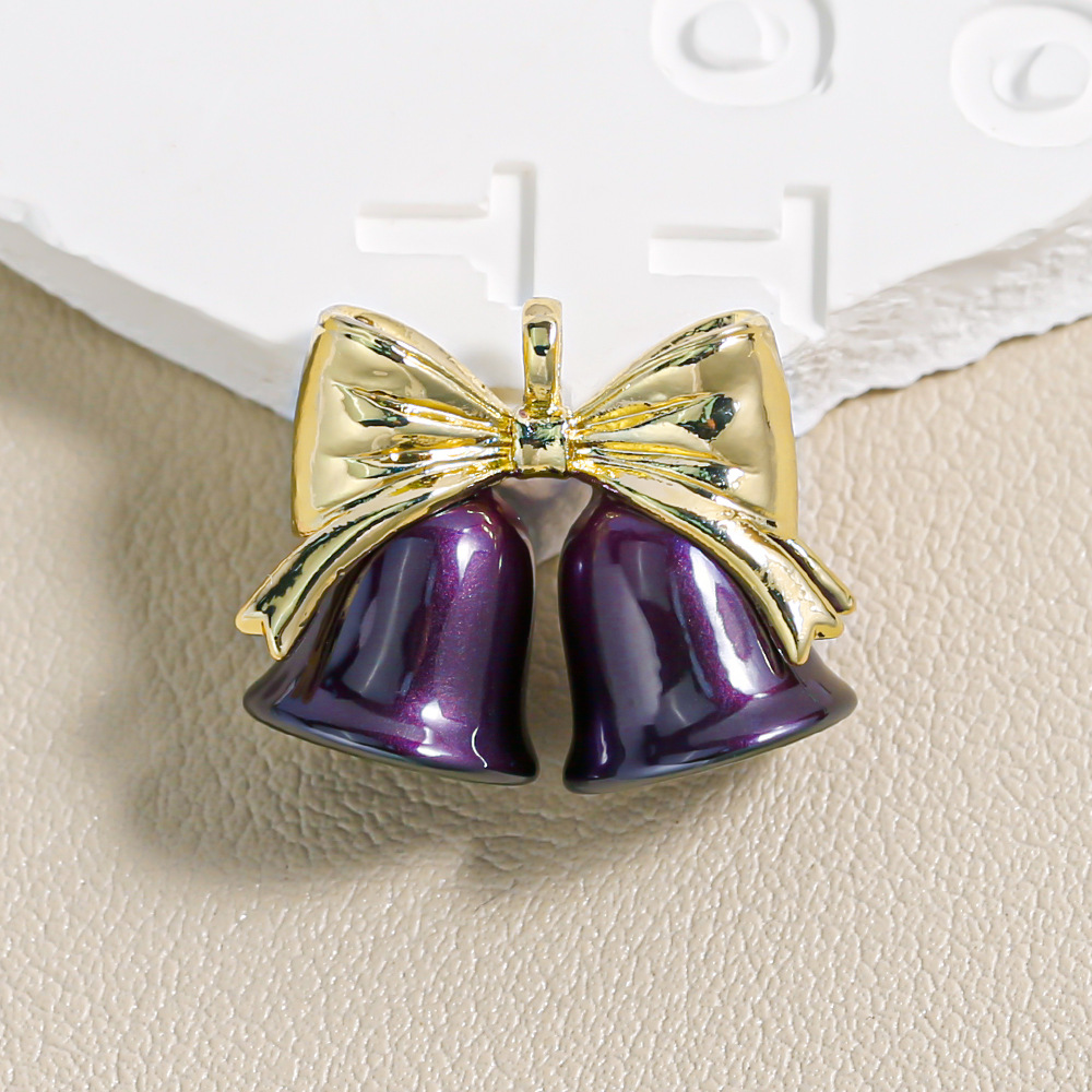 Heidi casa aleación campana joyería colgante colgante pequeña fragancia viento goteo de aceite joyería de Navidad accesorios llaveros de cadena de teléfono móvil