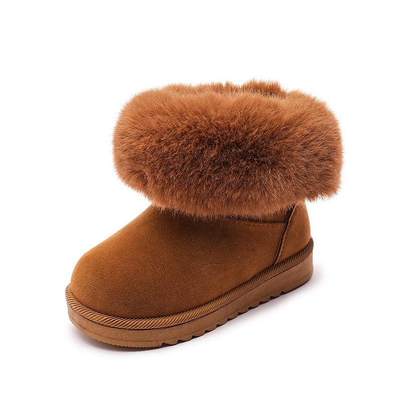 2024 Herbst/Winter Neue Schneestiefel für Jungen Mädchen Warme und bequeme große Baumwollkinderschuhe Trendy_voghion.com