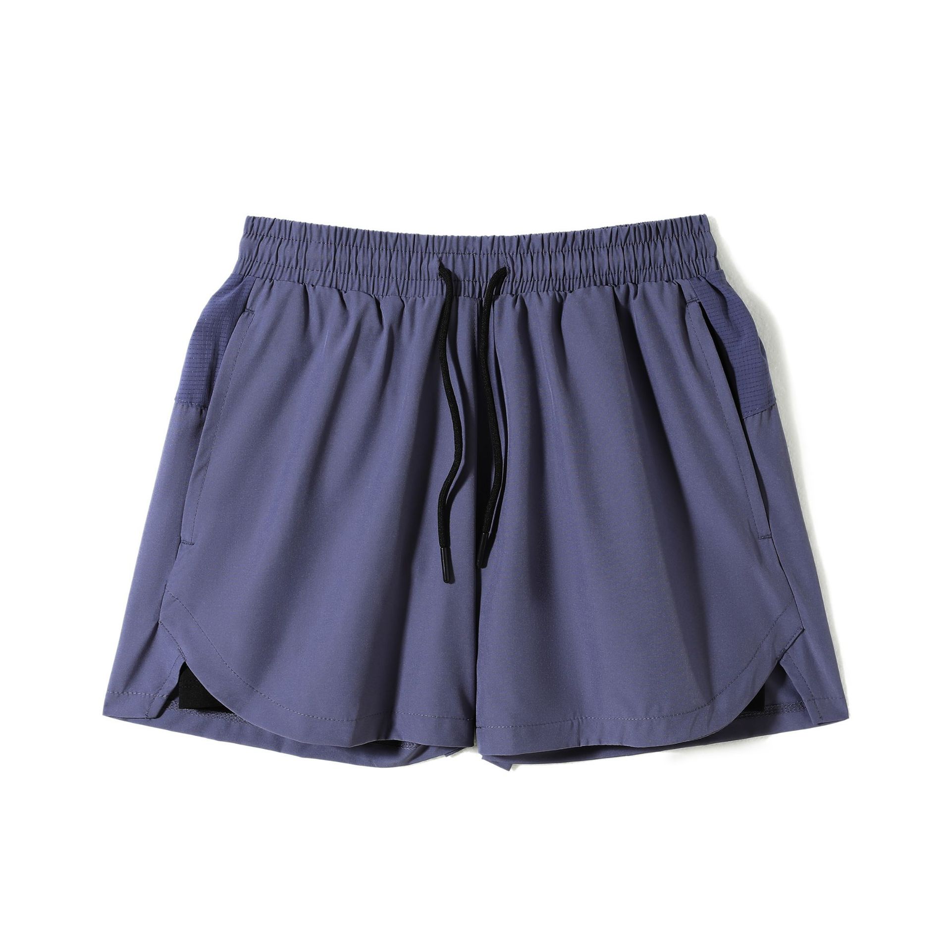 Pantalones cortos de correr de maratón para hombres correa de tres puntos para revestimiento de pantalones de doble capa de ropa deportiva al aire libre pantalones rápidos
