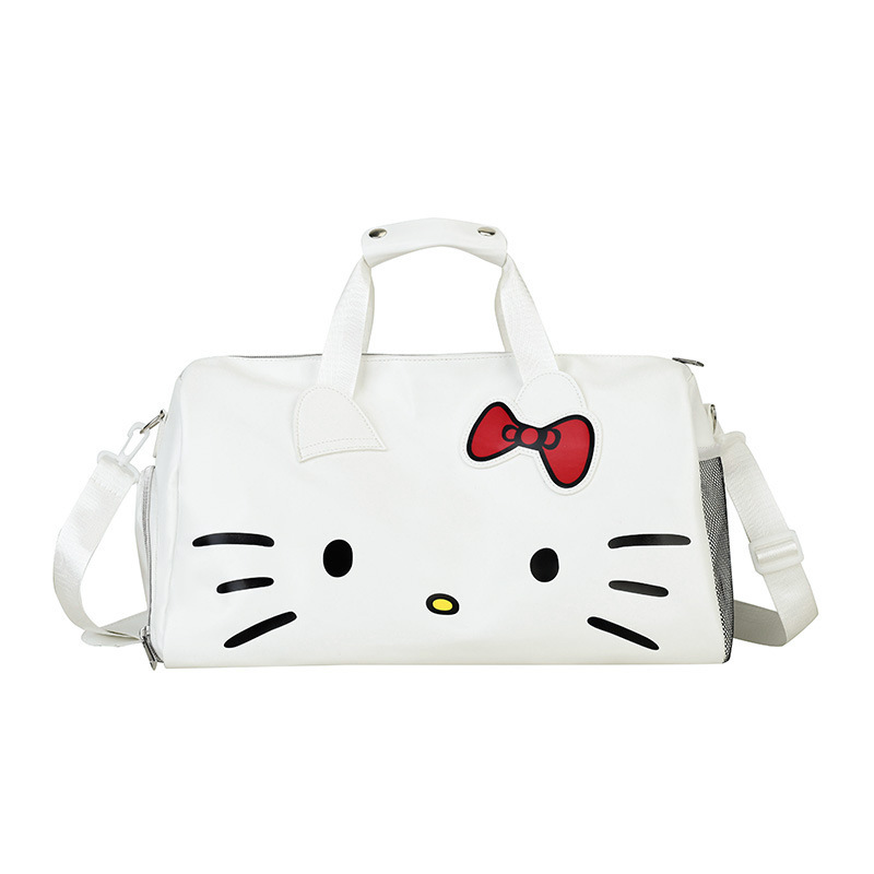 跨境新款KT猫旅行包HelloKitty卡通可爱收纳包软萌运动健身瑜伽包|undefined