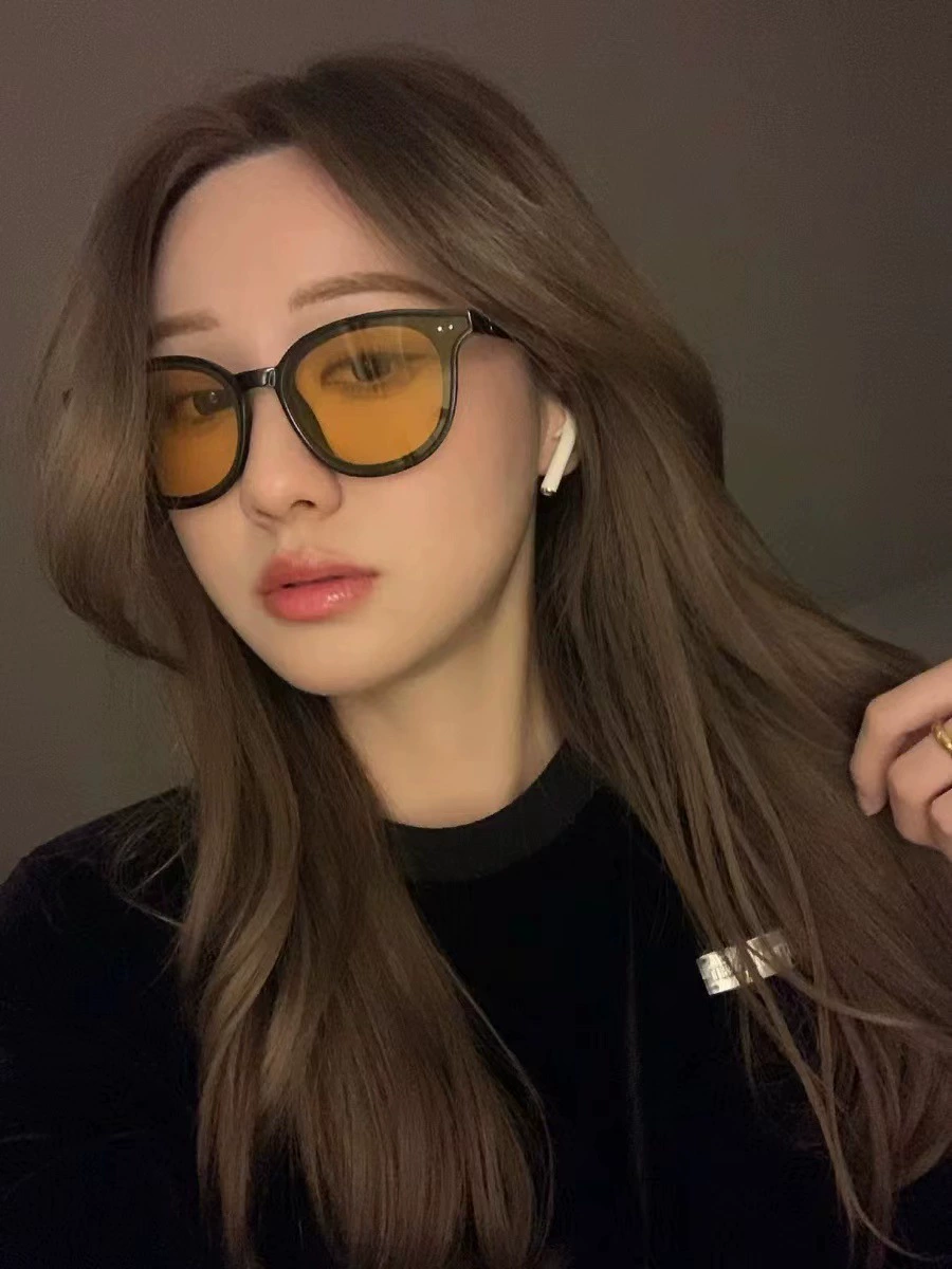 TikTok, очки солнцезащитные для мужчин и женщин для любимых, солнечные очки, корейский стиль