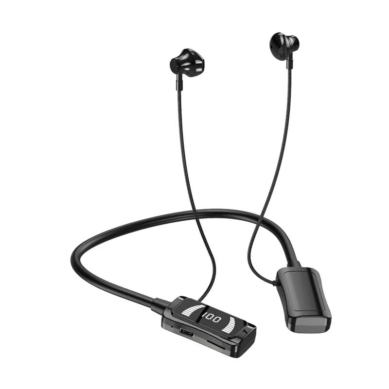 Tiktok popular nuevo auricular inalámbrico Bluetooth montado en el cuello ultra largo espera fábrica al por mayor entrega de una sola pieza