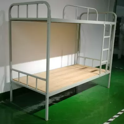 宿舍床上下床学校员工床上下铺双层床高低床单人床铁床北京加厚
