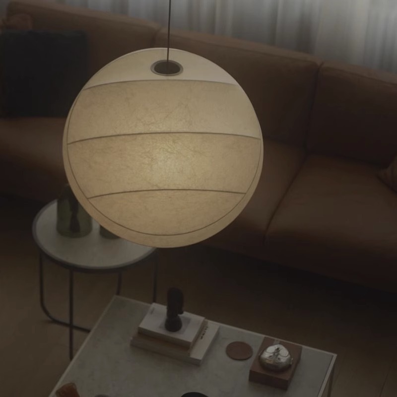 Lámpara de seda de estilo japonés lámpara de sala de estar lámpara de dormitorio diseñador retro Zen creativo lámpara de decoración residencial