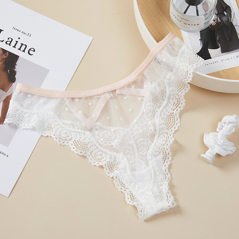 El comercio Exterior de Europa y América del cordón Tanga T pantalones las mujeres sin fisuras tentación sexy Plus size malla transparente ropa interior