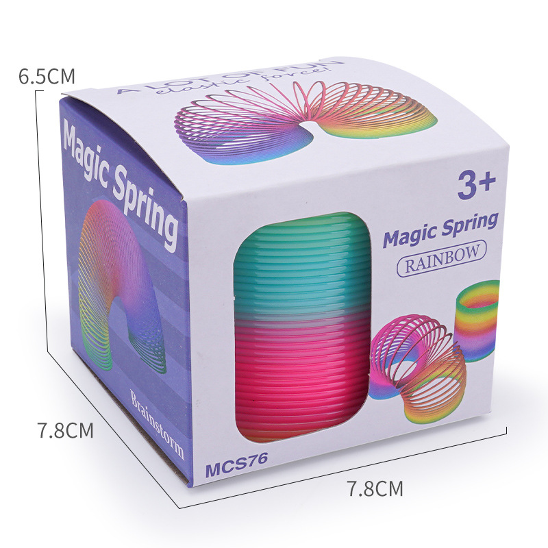 7,6*6 elástico Qixing Arco Iris círculo escuela supermercado Venta caliente juguetes fábrica directa jengle sola caja