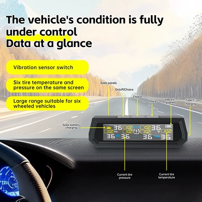 T17-6 Wheel Solar Tire Tire pressure monitoring system