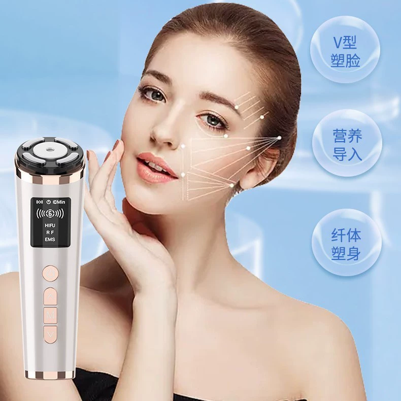Новый микроэлектрический вибрационный инструмент EMS «три в одном» для подтяжки и разглаживания морщин, косметический и укрепляющий домашний косметический инструмент