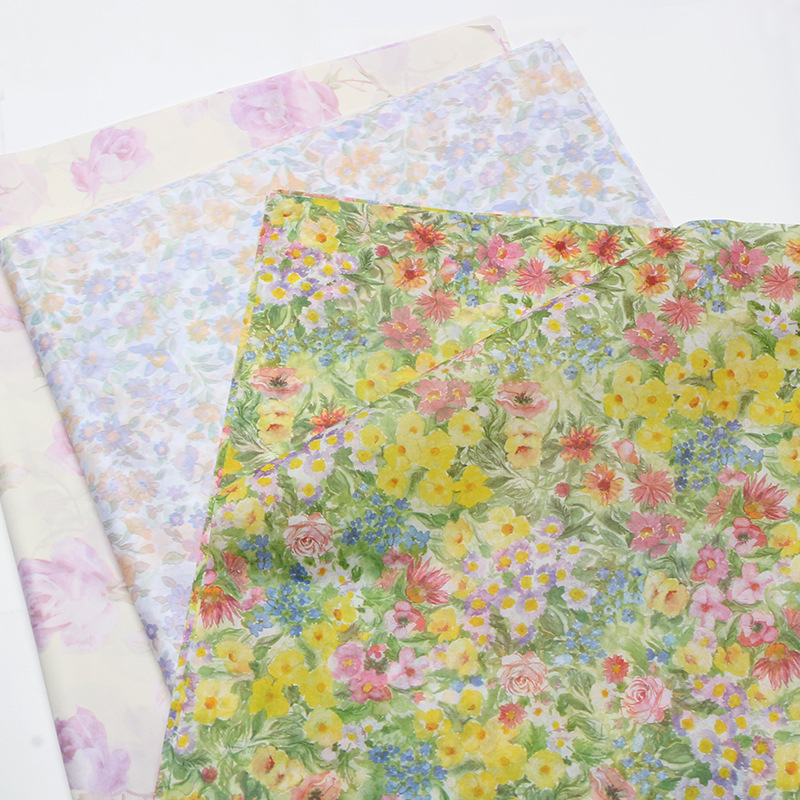 Huaxi pintura al óleo jardín papel de Sydney papel de embalaje de flores papel amasado a mano pequeño regalo floral papel de revestimiento de papel de ramo de bricolaje