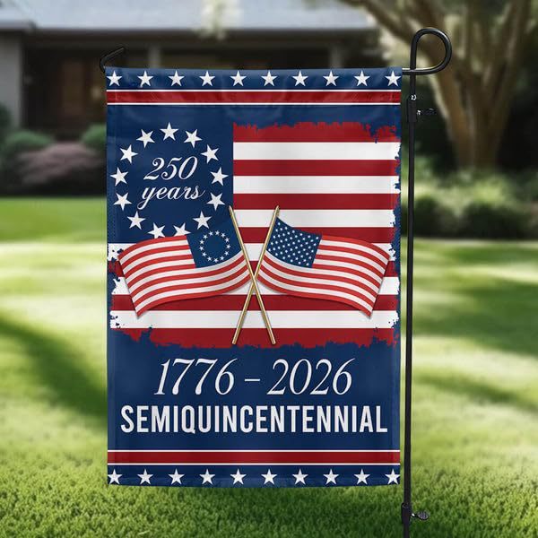 Cross-Border American Memorial Garden Flag 250Th Anniversary 1776 2026 Garden Flag Cross-Border American Memorial Garden Flag 250Th Anniversary 1776 2026 Garden Flag