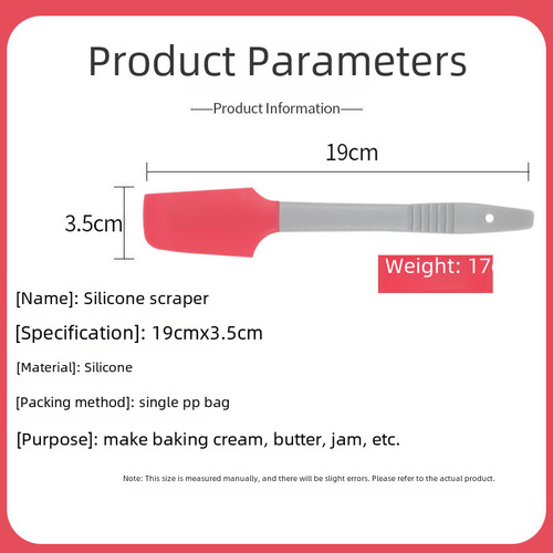 Silicone Scraper, Separate Small Size Mixing Putty Knife Baking Tool Mini Butter Scraper Baking Colorful Curved Head Spatula