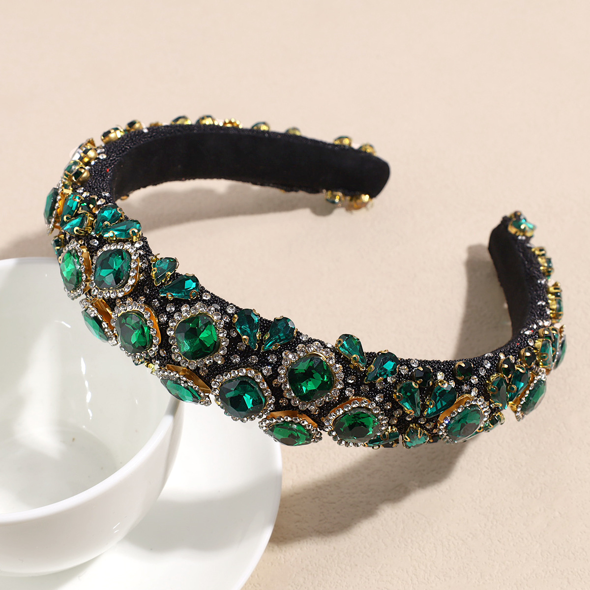 180g Weight Hair Band Hair Accessories Type 1 Piece Quantity Banquet, Party Occasion Cloth Material Glittery Pattern All Seasons Season Women's Gender Glam, Sweet Style Glam Sweet Women's Glittery Cloth Hair Band 9