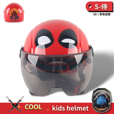 Student Half Helmet Cross-Border, Motorcycle Safety Supplies - ss-waiter-tea-short