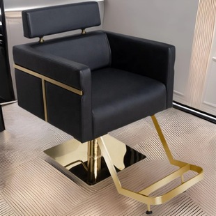 Cross-border Hot Barber Shop Rotatable Lifting Simple Hairdressing Chair Salon Chair for Hairdressing Shop and Salon Barber Chair