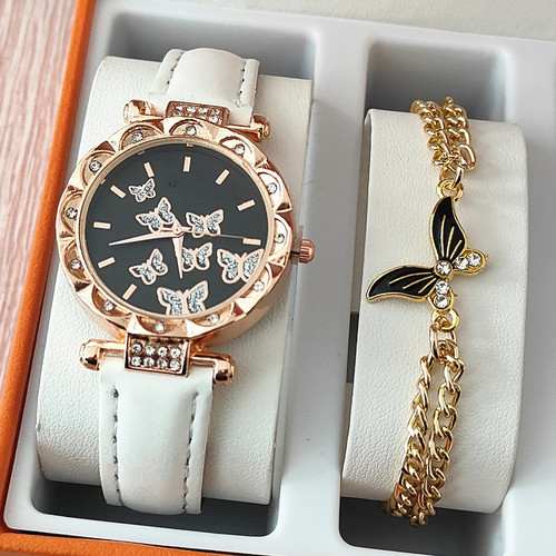 Duoduo cross-border SHEIN fashion butterfly ladies bracelet watch European and American best-selling matching fashion watch
