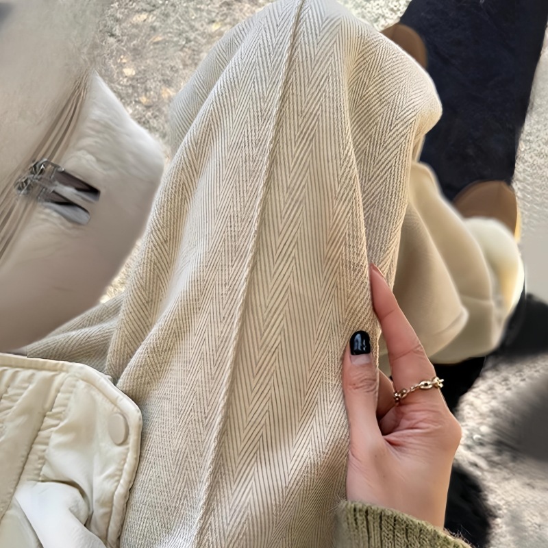 Pregnant Women's Pants Autumn and Winter Woolen Thickened Outer Wear New Arrival Wide-leg Pants High Waist Abdomen-supporting plus size Straight Casual Pants