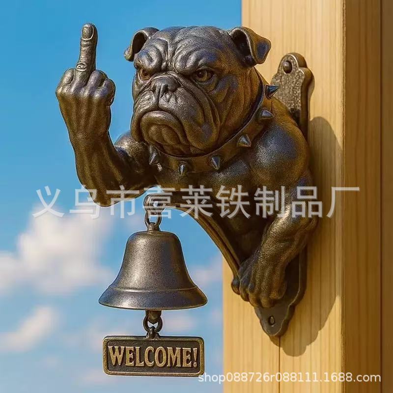 Cross-Border New Model Funny Bulldog Doorbell Interesting Bulldog Doorbell