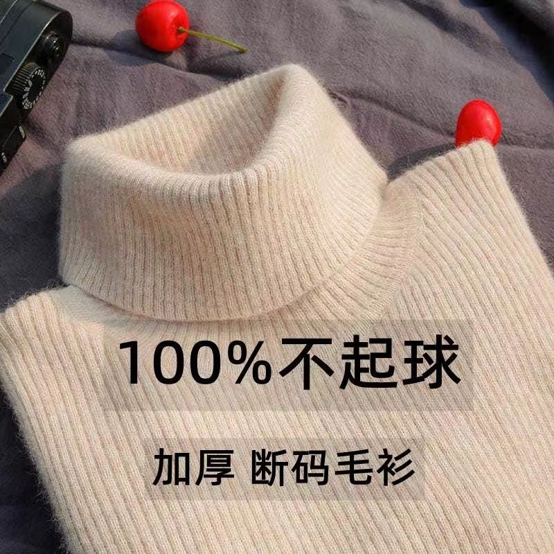 Thickened Turtleneck Sweater for Women, Autumn and Winter Base Shirt, New Korean Style Slim Fit Versatile Knit Top