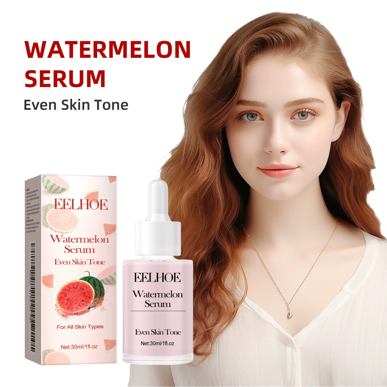 Увлажняющая жидкость EELHOE Watermelon, освежающее и гладкое повседневное применение, мягкое и комфортное средство ухода