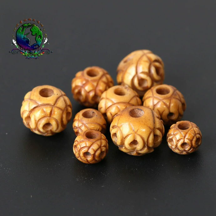 Резной аксессуар орех ядро handmade, antique круглая бусина, аксессуары, DIY