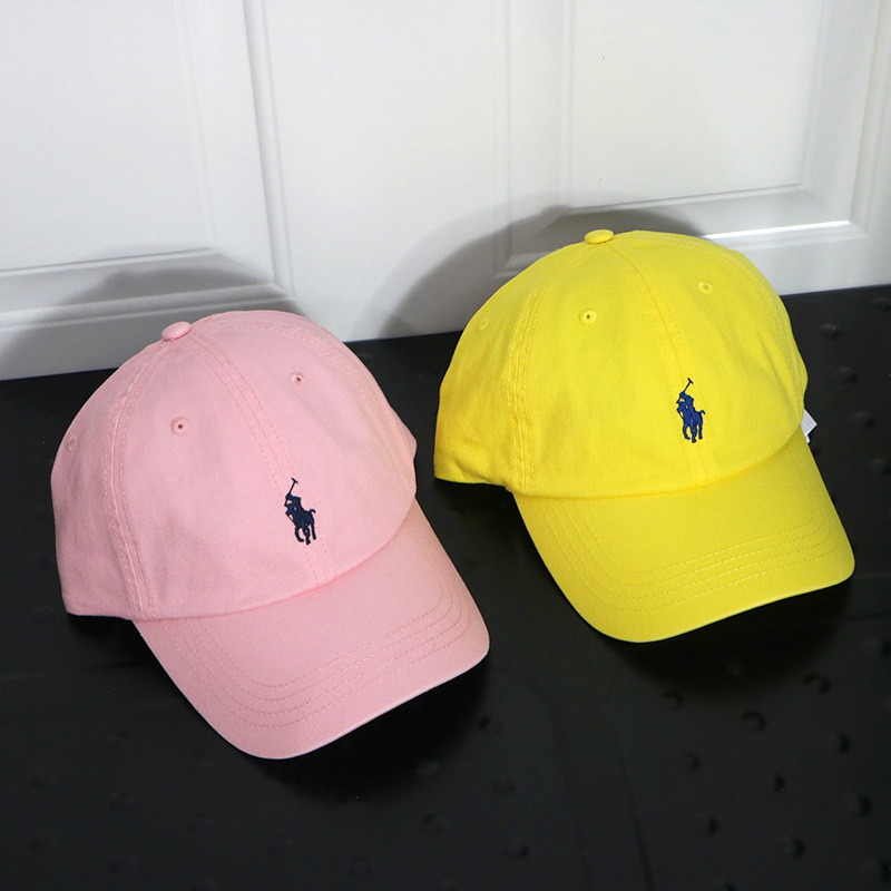 Comercio exterior RL Sombrero Raff Hombres y mujeres Gorra de béisbol americana Tapa blanda lavada Marca de caballo azul marino Paul polo Gorra de visera