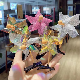 Creative windmill hairpin children's kindergarten graduation sharing small gift push activity small gift primary school student prize