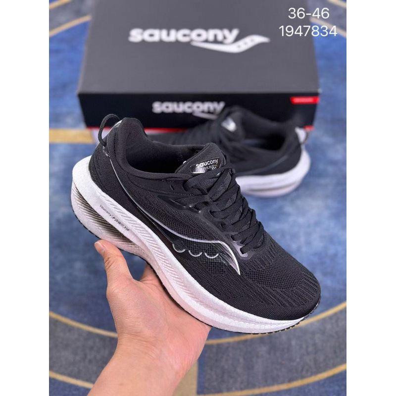 跨境Saucony 索康尼胜利21代马拉松减震耐磨厚底低帮跑步运动鞋22|undefined