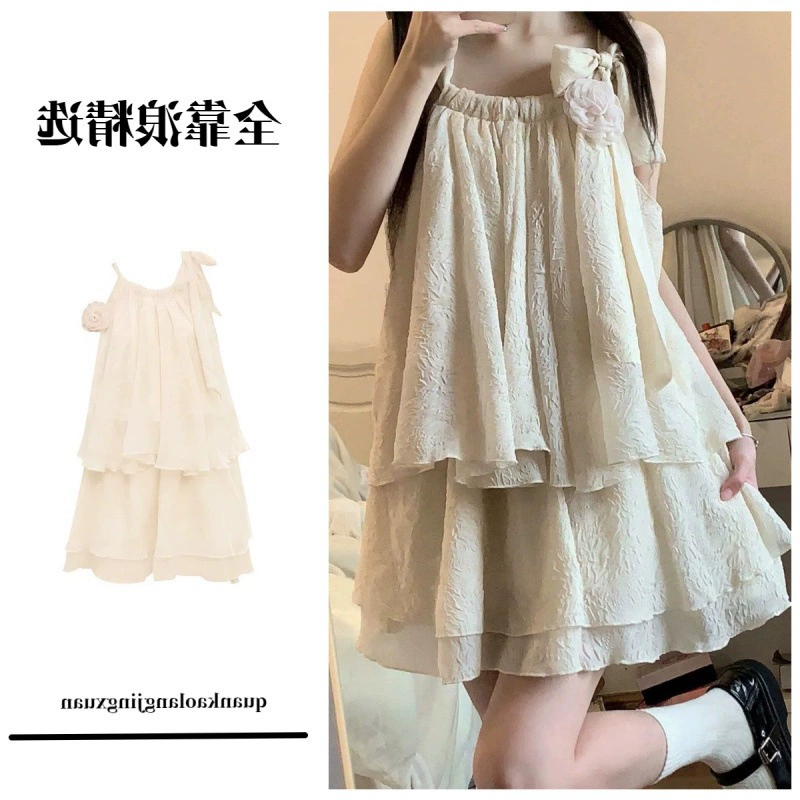 Топовый костюм: новые кюлоты, весенне-летний комплект на подтяжках, женский милый свободный праздничный костюм, юбка, французское платье, нежный стиль