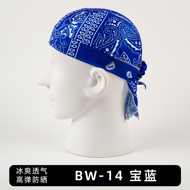Cross-Border Outdoor Cycling Pirate Hat, European and American Digital Print Hat, Single Paisley Pattern, Multi-Color Street Dance Hip-Hop Headscarf Hat