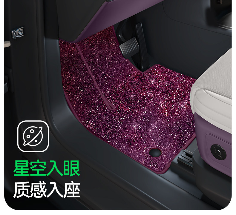 Suitable for Aito M6 Floor Mats, Starry Sky Carpet Surface, 2026 Model Huawei Car Interior Modification Accessories, Trunk Supplies