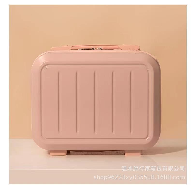 Nueva maleta al por mayor de 14 pulgadas caso cosmético equipaje chica portátil mini almacenamiento mano regalo entrega