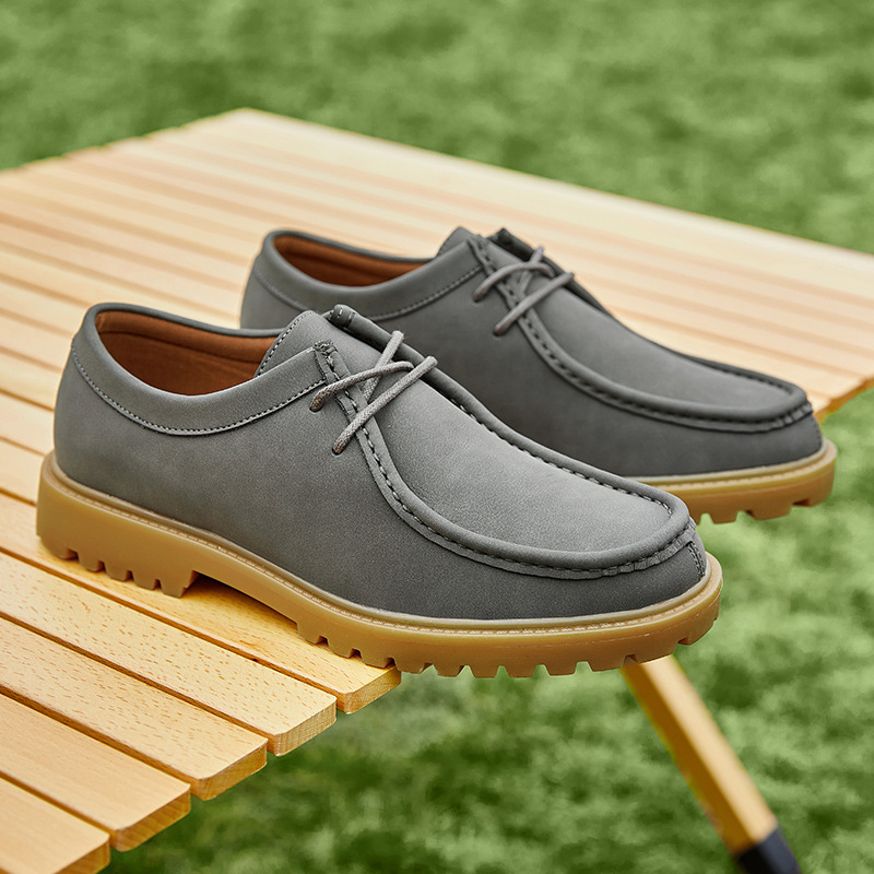 Кенгуру, классические туфли, японская обувь для отдыха для кожаной обуви для скалозалания, из натуральной кожи