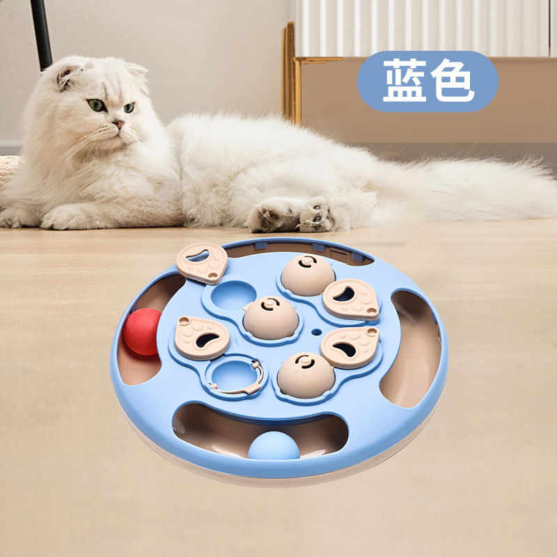 파란색 탁구공 모양 간식 보관함