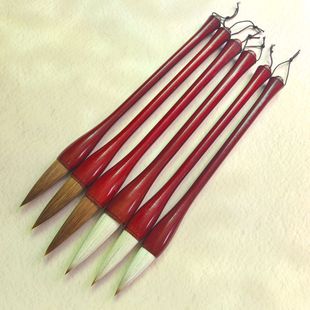 Wolf Hair Brush with Elastic and Concentrated Bristles for Calligraphy, Manufacturer Sells Large Quantities, High-Quality Brush, Brush with a Handle