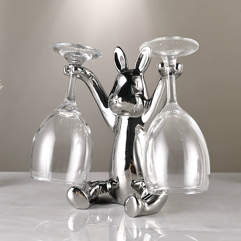 Подставка для красного стакана для кролика легкие и роскошные роскошные гостиные бытовые винные шкафы украшения современные креативные винные подставки