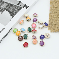 UDUO STUDIO electroplated plastic button shirt cardigan chiffon buttons decorative accessories black small buttons