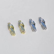 合金镶钻珍珠凉拖鞋挂件手工diy耳环手链项链吊坠饰品配件材料包