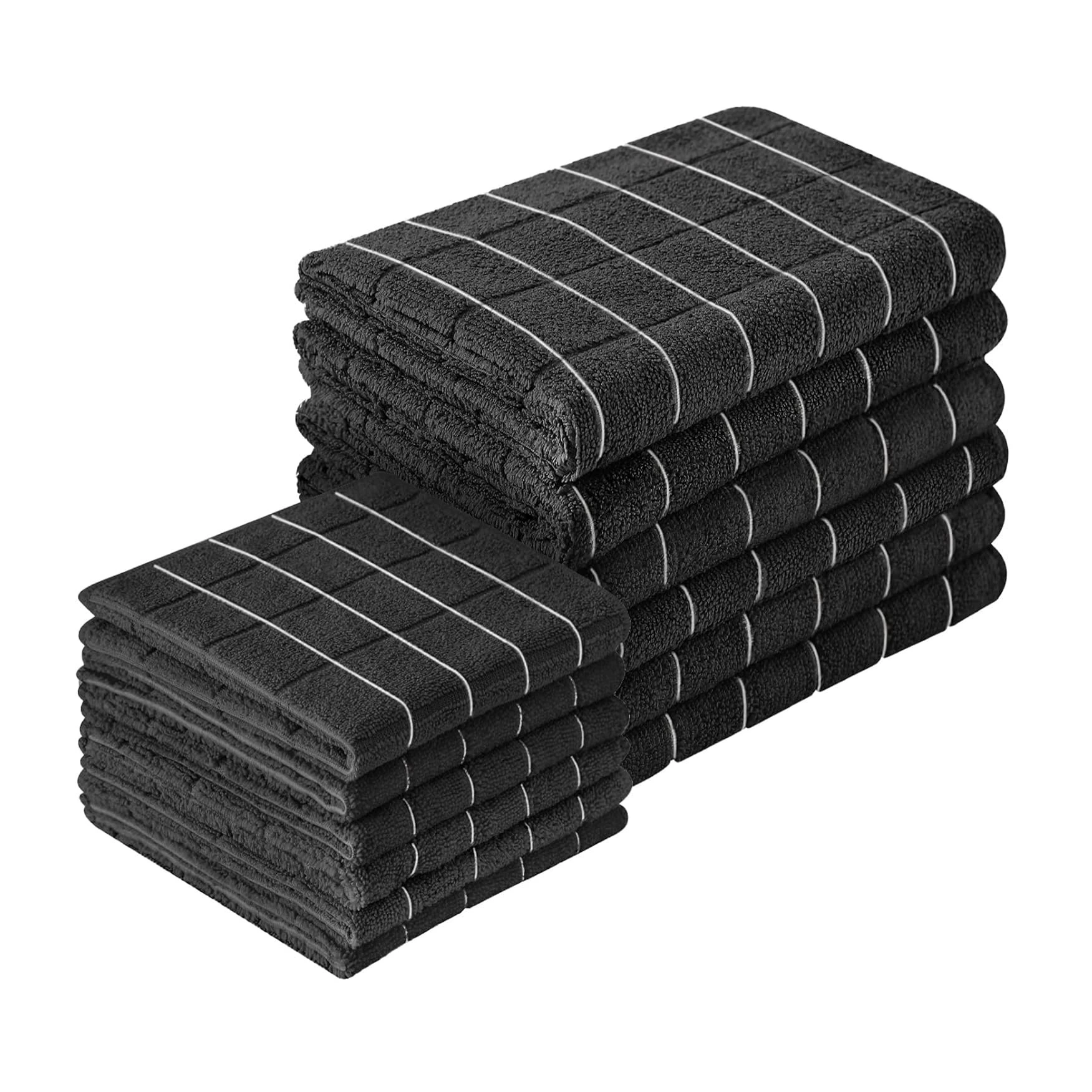 Non-stick, lint-free kitchen dishcloth, thickened, super-absorbent dishcloth, tablecloth, hand towel EE18