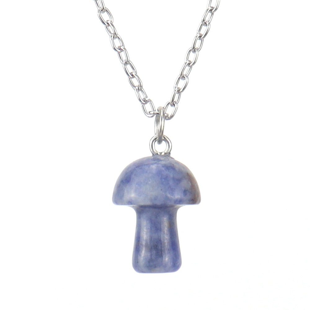 Simple Style Mushroom Crystal Handmade Pendant Necklace 1 Piece