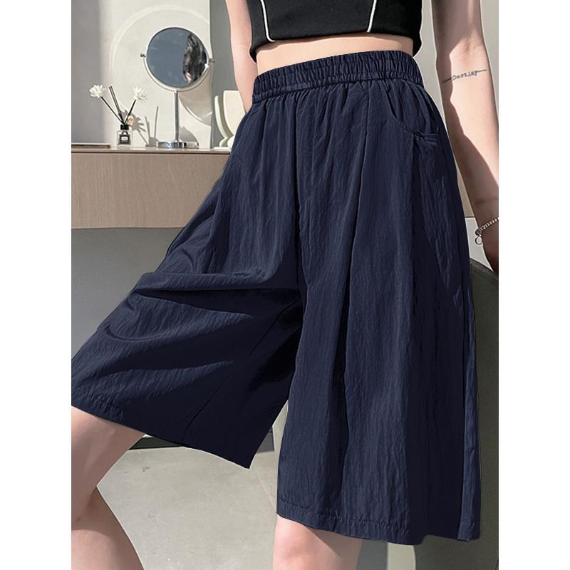 Ice Silk Casual Pants Mother's Design Sense Shorts Women's Summer Thin Korean-style Loose Slim-fit A- shape Dose Sense Shorts Ice Silk Casual Pants Mother's Design Sense Shorts Women's Summer Thin Korean-style Loose Slim-fit A- shape Dose Sense Shorts