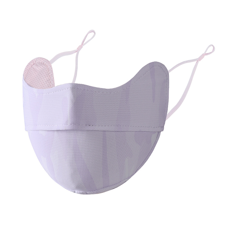 Máscara solar camuflado anti-corrosión verano anti-UV helado sensación fría al aire libre ciclismo protector de la cara protector de la esquina de los ojos máscara