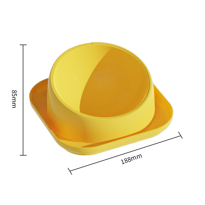 Cuenco de gato tazón oblicuo tazón de comida para perros tazón de arroz antidetonante tazón de perro tazón de arroz para perros tazón de agua tazón de perro tazón de agua doble tazón de agua potable integrado