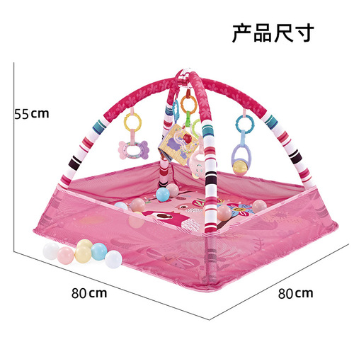 Cross-border hot selling baby fence game fitness stand 0-18 months baby ocean crawling mat ball pool toys wholesale