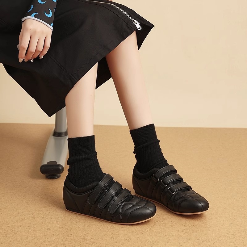 Soft-soled Retro German Training With 5cm Invisible Internal Height Increase, Flat Versatile Sneakers, College-style_vogvips.com