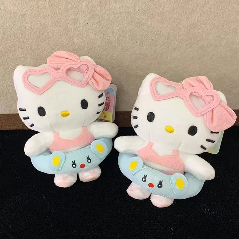 毛绒公仔挂件可爱卡通凯蒂猫钥匙扣高颜值可爱少女心书包挂饰批发|undefined