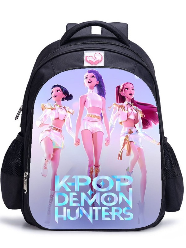 K-POP猎魔女团背包儿童书包 K-Pop: Demon Hunters大容量双肩书包|undefined