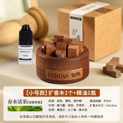 device without fire fragrance indoor — Car Perfume Aromatherapy - car-mounted-firewood-diffuser-contains-5ml-essential-oilspring-water-tea