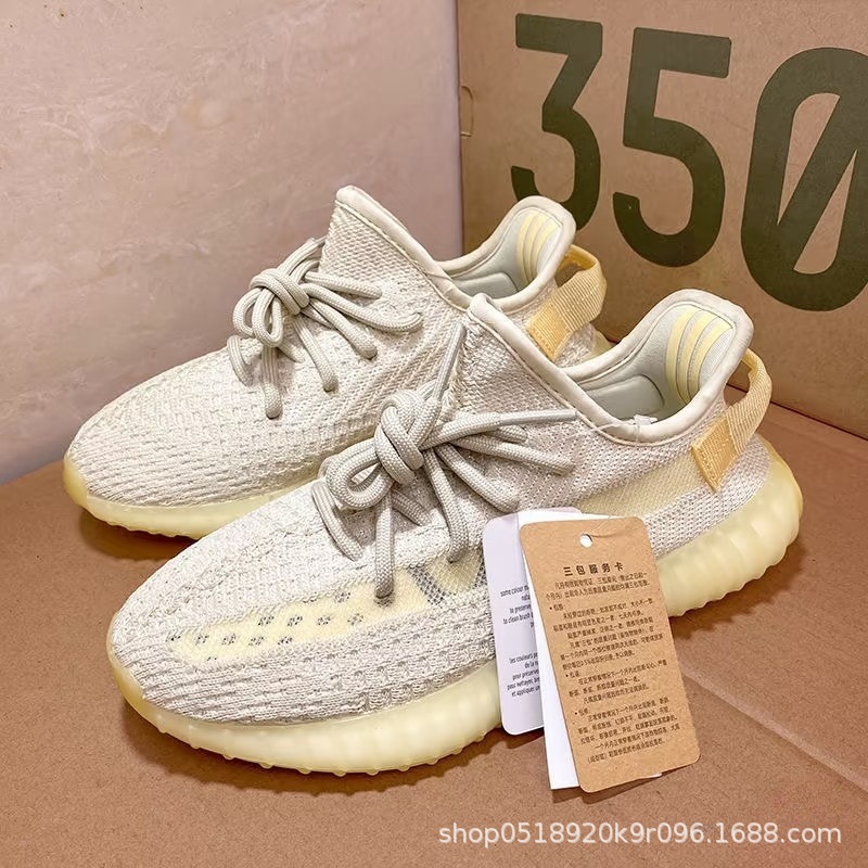 Zapatos de coco Baiyi 350 helado blanco puro blanco blanco pequeña margarita Putian hombres y mujeres zapatos deportivos casuales zapatos para correr