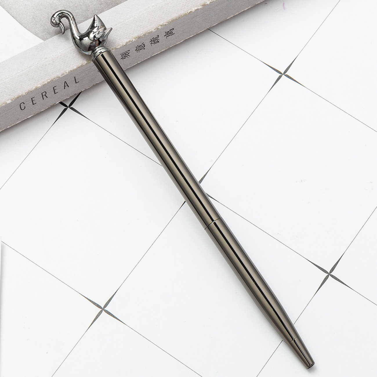 Nuevo estilo de cisne creativo bolígrafo metal bolígrafo neutro bolígrafo de firma bolígrafo logotipo de impresión de regalo